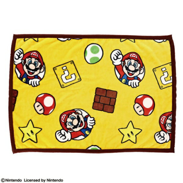 丸眞｜Marushin スーパーマリオ ホッピングイエロー ひざ掛け