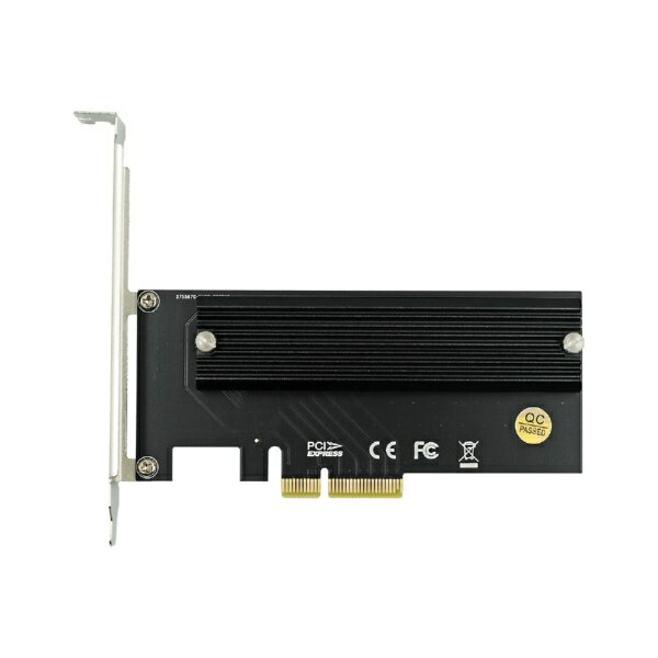 玄人志向｜KUROUTOSHIKOU インターフェースカード 内部 M.2 SSDx4 [PCI-Express] M.2H-PCIE