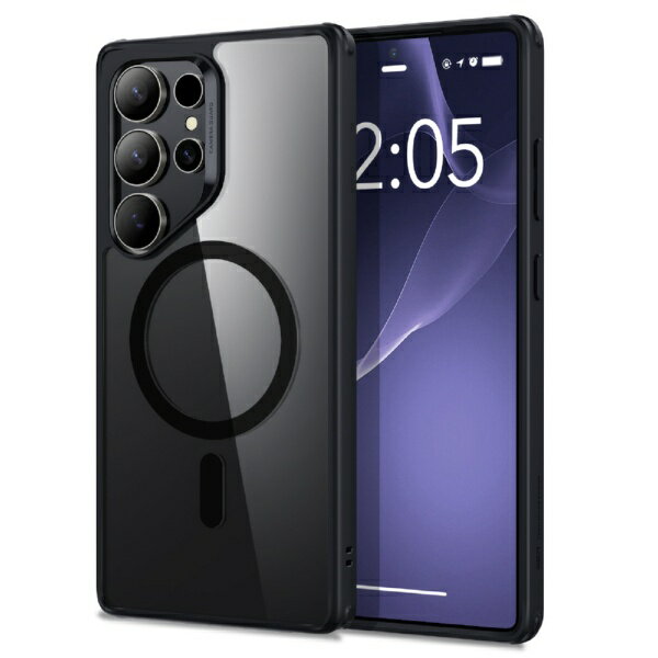 イーエスアール｜ESR Galaxy S25 Ultra MagSafe対応ハイブリッドケース ESR Clear Black 1A81100202 - Clear Black