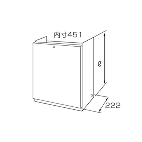 ノーリツ｜NORITZ 給湯器配管カバー H68-K-650-W