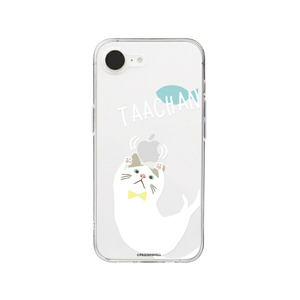 ROA｜ロア iPhone 16e　ソフトクリアケース　ターチャン abbi FRIENDS 魚とターチャン ABF27554i16E [背面ケース]