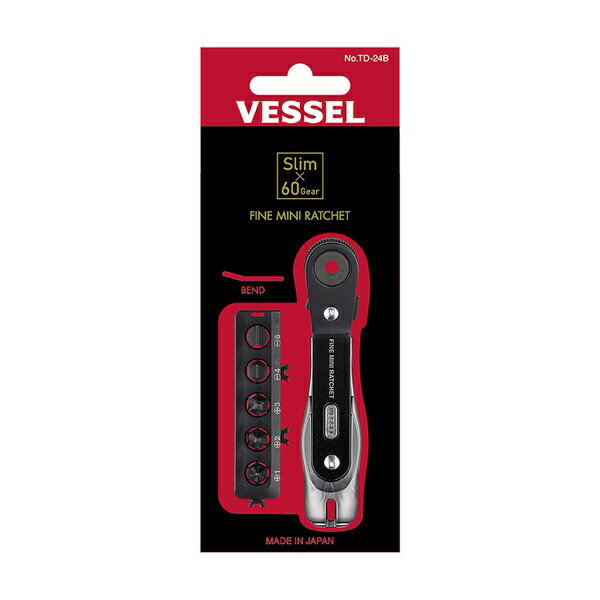 Other - ベッセル｜VESSEL ファインミニラチェット　ベンド　ビット5本付 TD-24B