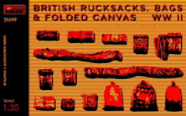 ミニアート｜Mini Art 1/35 イギリス軍用リュックサック・バッグ・折畳式キャンバスWW2