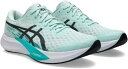 アシックス|asics ランニングシューズ HYPER SPEED 4 ハイパースピード4 Soothing Sea×Black 1011B874 [メンズ /...