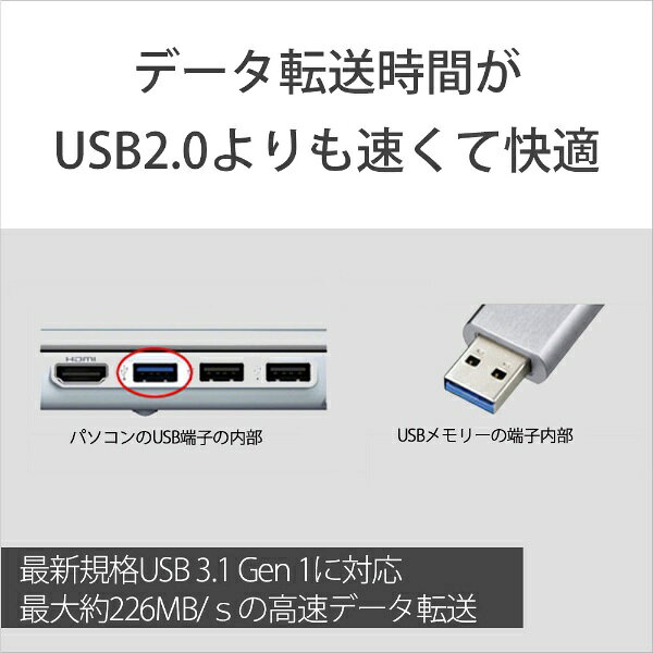 SONY｜ソニー USM16GQX B USBメモリ [16GB /USB3.0 /USB TypeA /ノック式][USM16GQ...