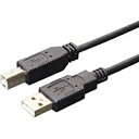 ナカバヤシ|Nakabayashi 2m USB2.0ケーブル【A】⇔【B】(黒)USBB20BK【rb_ cable_cpn】