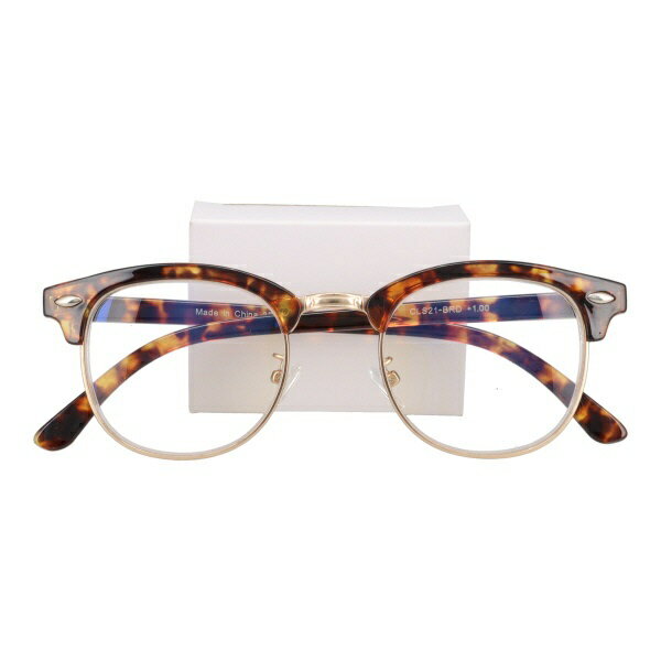 エニックス｜ANYCCS 既製老眼鏡ブルーライトカット付（+1.50） ブラウンデミ