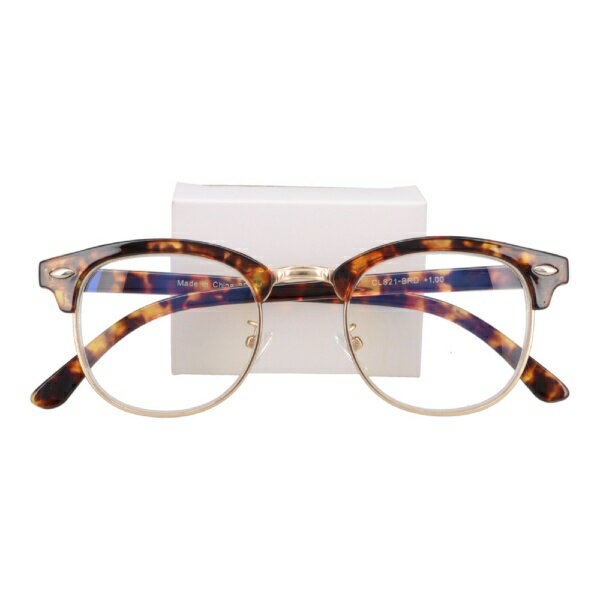 エニックス｜ANYCCS 既製老眼鏡ブルーライトカット付（+2.50） ブラウンデミ
