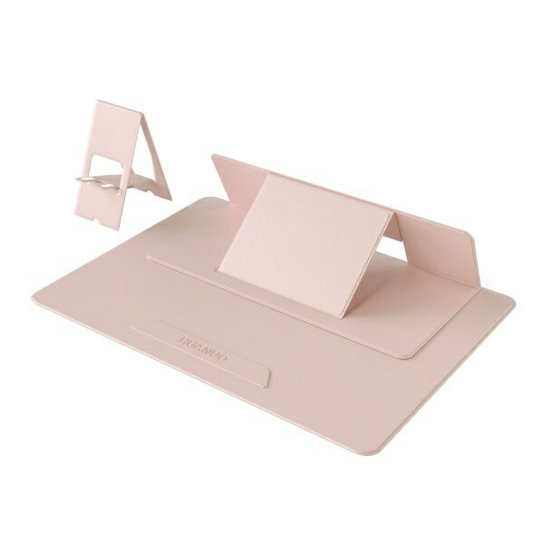 Huanuo｜ファーノー ノートパソコンスタンド［〜17インチ] ＋スマホスタンド 多機能 MAGNO M1 ピンク H..