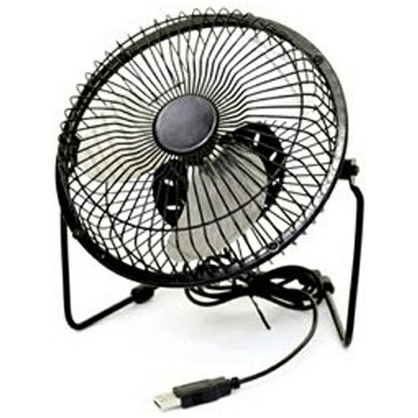 タイムリー｜TIMELY USB扇風機 ブラック STEEL-UFAN-BK[STEELUFANBK]のサムネイル