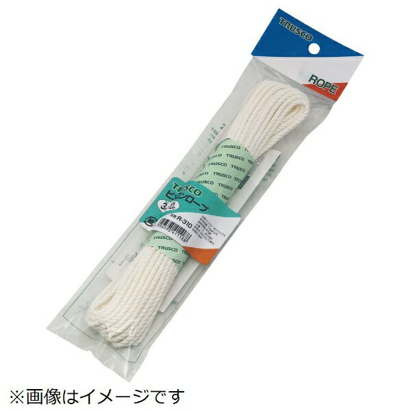トラスコ中山｜TRUSCO NAKAYAMA ビニロンロープ　3つ打　線径4mmX長さ10m　R410