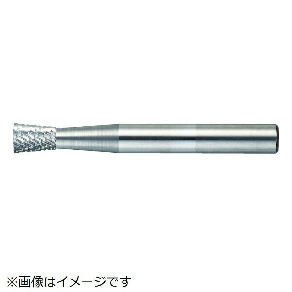 トラスコ中山｜TRUSCO NAKAYAMA 超硬バー　逆テーパー型　Φ6X刃長8X軸6　シングルカット　TB52C060S