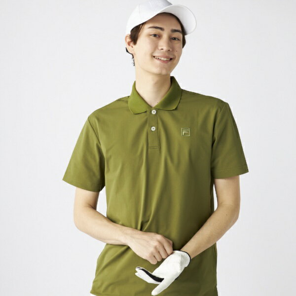 フィラゴルフ｜FILA GOLF メンズ ポロ衿半袖シャツ カーキ 745672L [メンズ /Mサイズ]【返品交換不可】