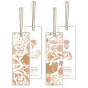 フタバ 箔押し栞(しおり) 【ROKKAKU】 Cat Art Collectionシリーズ「flower」2枚入 R0072502(3)
