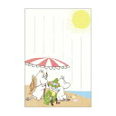 フタバ ポストカード 季節のムーミンはがき 夏「ビーチ」1枚入 F0302505 【代金引換配送不可】