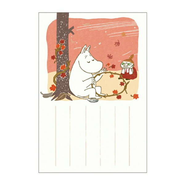 フタバ ポストカード 季節のムーミンはがき 秋「カエデ」1枚入 F0312503 【代金引換配送不可】