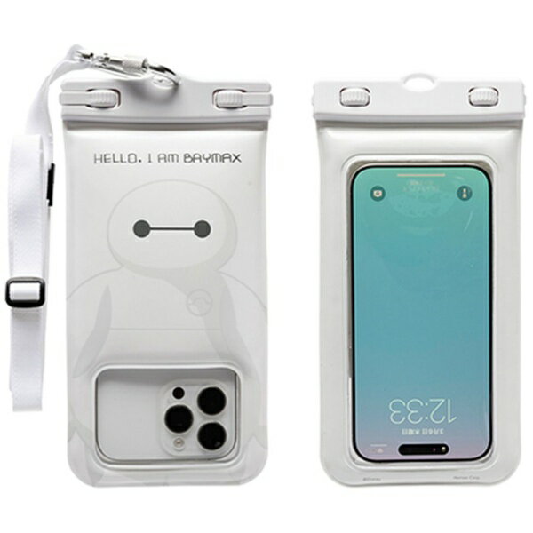HAMEE｜ハミィ ディズニーキャラクター DIVAID フローティング防水ケース ワイドサイズ ショルダーストラップ ベイマックス 697-990551のサムネイル
