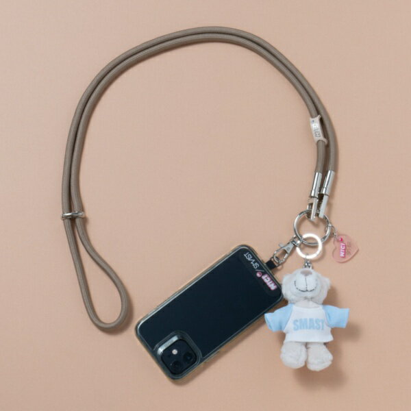 YOSEMITE|ヨセミテ NICI×SMAST モバイルストラップ ベア/ホワイト SMAST-9005-3