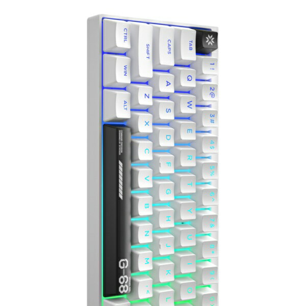 SYNTECH�å���ƥå� �����ߥ󥰥����ܡ���(��ԥåɥȥꥬ���б�) Chronos 68(�Ѹ�����) �ۥ磻��/�֥�å� G68HE-WB [ͭ�� /USB]