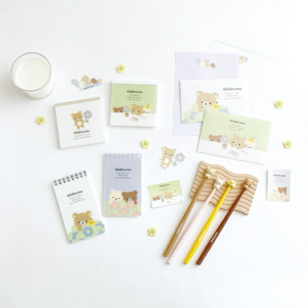 サンエックス｜san-x レターセット BASIC RILAKKUMA Flower LH83501