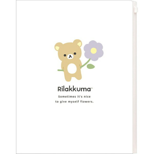 乐天商城 - サンエックス｜san-x クリアホルダー(6+1P) A4 BASIC RILAKKUMA Flower FA14801