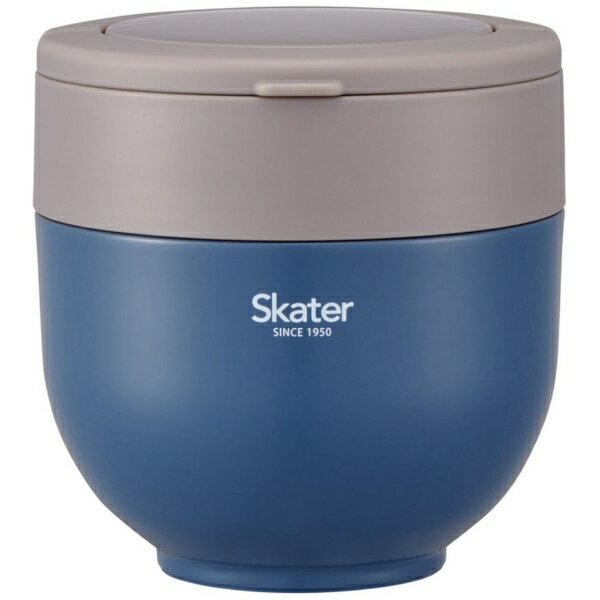 Skater｜スケーター 折りたたみハンドル付保温丼ランチジャー1250ml　アッシュブルー