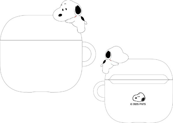 ぴっとりくっつくスヌーピーがかわいい?シリコーン素材を使用し、キズを防ぎ、軽微な振動や衝撃から守ります。■持ち運びやすいボールチェーン付き。※本品に収納されています。