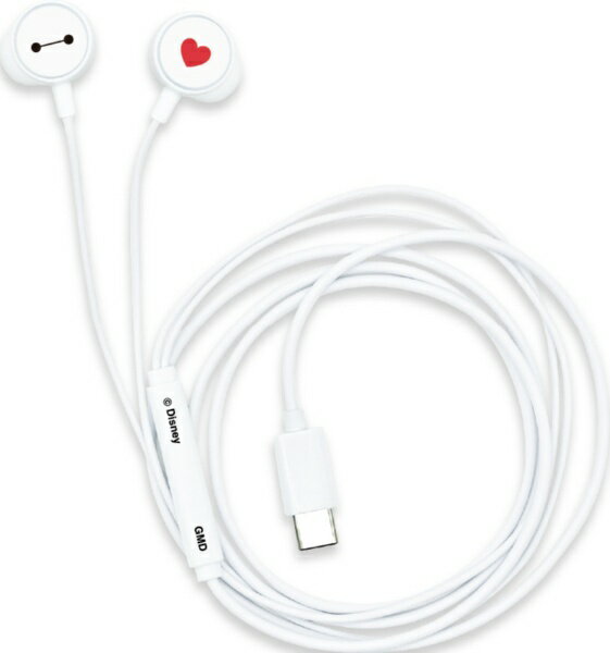 グルマンディーズ｜gourmandise イヤホン カナル型 Type-C ディズニーキャラクター ベイマックス DNG-280BX [カナル型 /USB]