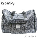 キースへリング キースへリング パッカブルダッフルバッグ 大容量38(L) Travel Line ブラック 15803-001(3)