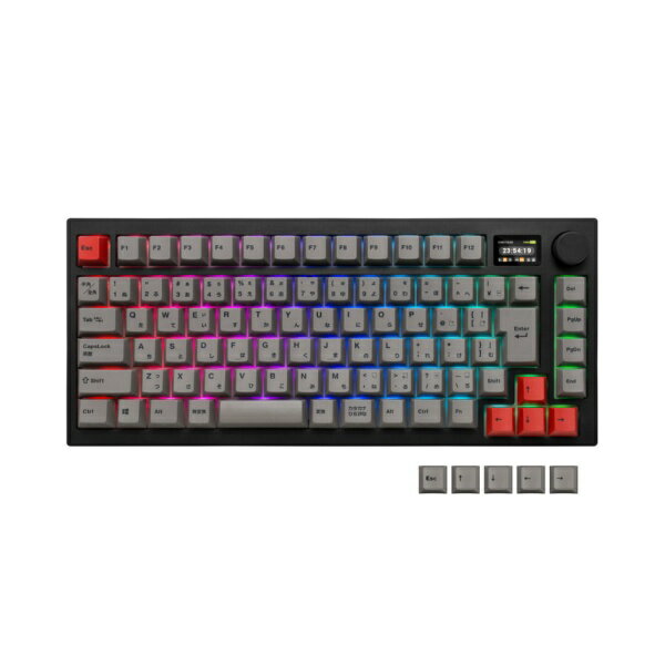MISTEL｜ミステル キーボード Barocco Mistel MD750 Delight JIS(青軸 クリッキー) ブラック ML-MD750D-J-BL/BK [有線・ワイヤレス /Bluetooth・USB]