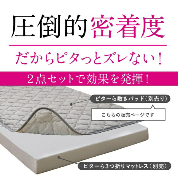 楽天ビック(ビックカメラ×楽天)の萩原｜HAGIHARA ピタ—ら　シンカーパイルの敷きパッド　シングル　100×200｜アングル3