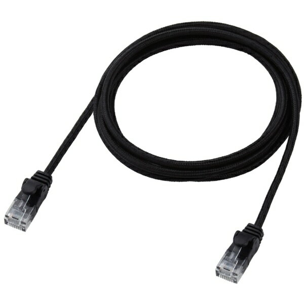 ELECOM｜エレコム LANケーブル CAT6A 2m 爪折れ防止 高耐久 メッシュ 【 モデム ルーター PS5 PS4 Xbox 等対応 】 ブラック 高耐久 ブラック LD-GPAM/BK20 [2m /カテゴリー6A /メッシュ]