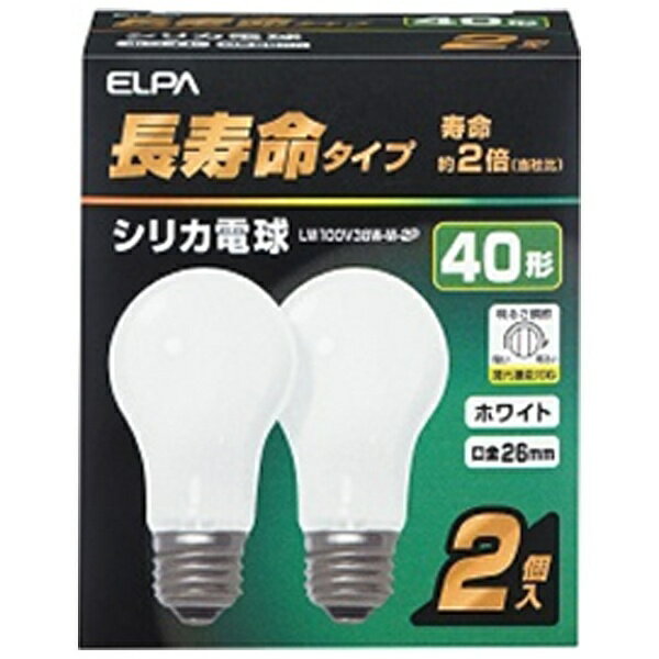 ELPAå LW100V38W-W-2P ꥫŵ塡Ĺ̿ ۥ磻 [E26 /ŵ忧 /2 /ŵ][LW100V38WW2P]