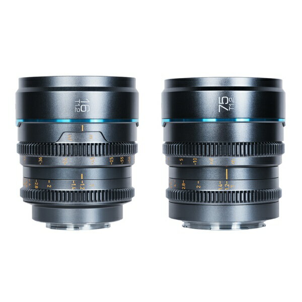 SIRUI｜シルイ シネマレンズ T1.2 APS-C/S35 2本セット(16/75mm) L/グレー SIRUI MS-2SLG-JP [ライカL /単焦点レンズ]