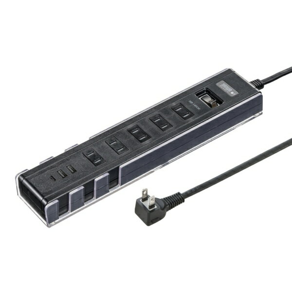 サンワサプライ｜SANWA SUPPLY USB充電機能付きタップ　スタンド付き TAP-B47UC-3BK