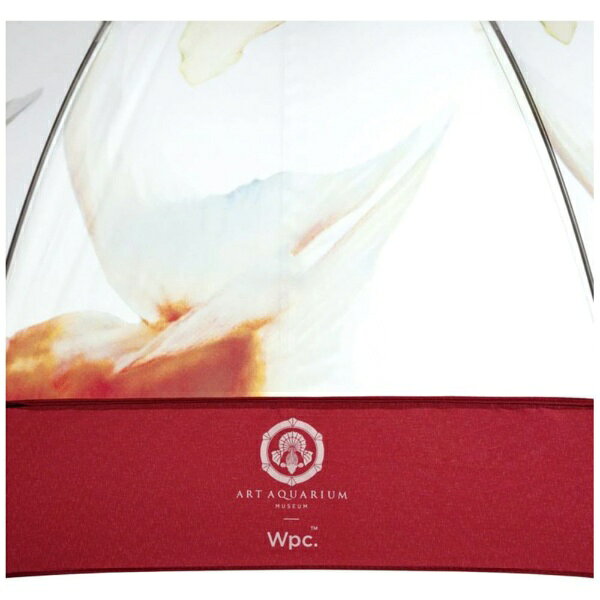 楽天ビック(ビックカメラ×楽天)のワールドパーティー｜WPC. 長傘 ビニール傘 アートアクアリウム×Wpc.アンブレラ レッド(金魚蒐集) PT-AQ05-001 [雨傘]｜アングル3
