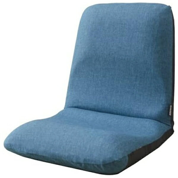 深く腰をかけて座ると背筋がのびる座椅子、Mサイズ■リクライニング機能背もたれ14段階