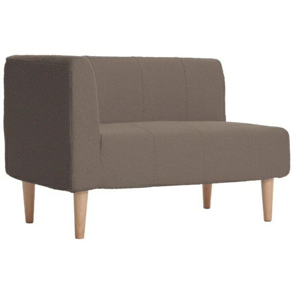 セルタン｜Cellutane ソファ ダイニング 右コーナー 2人掛け ブークレ生地 ブークレブラウン