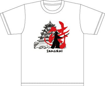 OWLTECH｜オウルテック 侍×城 Tシャツ 5.6oz L 白 LE-JTS-5611-WH-L