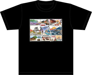 OWLTECH｜オウルテック JAPAN 漫画BP Tシャツ 5.6oz XL 黒 LE-JTS-5617-BK-XL