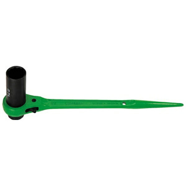 スーパーツール｜SUPER TOOL 片ロングソケット・両口ラチェットレンチ（爪式）六角対辺：19×24　RN1924L《※画像はイメージです。実際の商品とは異なります》