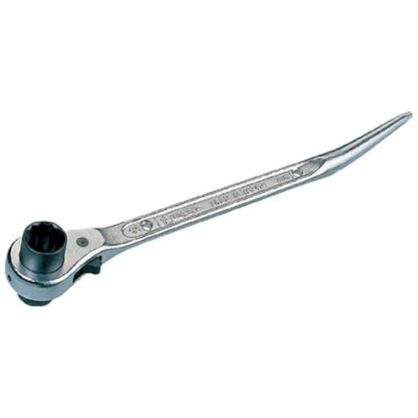 スーパーツール｜SUPER TOOL 曲りしの付・両口ラチェットレンチ（爪式）六角対辺：19×21　RNB1921《※画像はイメージです。実際の商品とは異なります》