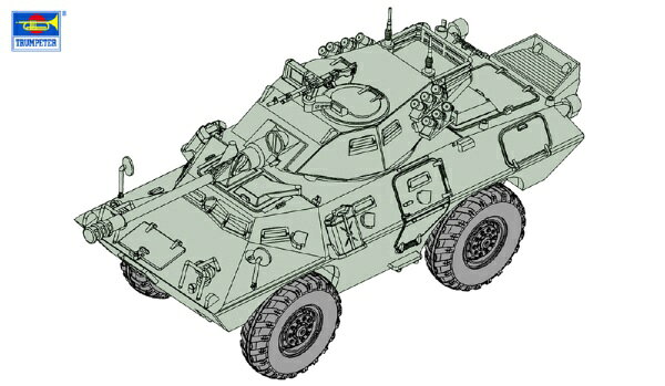 コマンドウ装甲車のバリエーションが1/72スケールで登場■製品は控え目なパーツ点数で90mm低圧砲を搭載した砲塔等の各種装備を精密なモールドで表現。