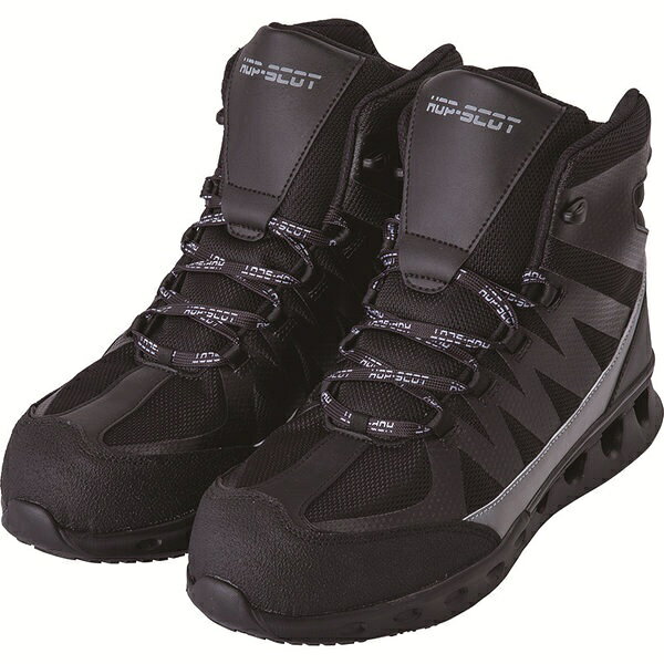 CUC｜シーユーシー エアライト　耐滑　ミドルカットセーフティー（安全靴）　サイズ：25.5cm ブラック ..