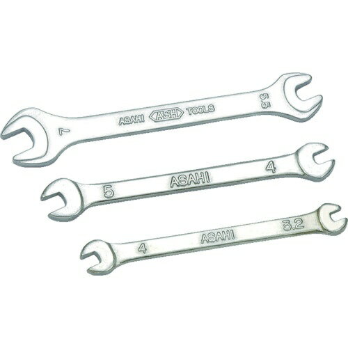 旭金属工業｜ASAHI TOOLS マイクロ両口スパナ4mm×5mm　SMC0405