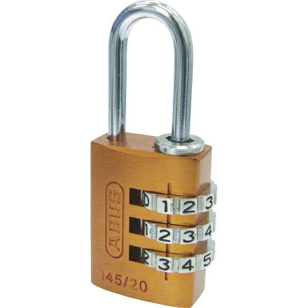 アバス｜ABUS ナンバー可変式南京錠　145-20　オレンジ　14520OR