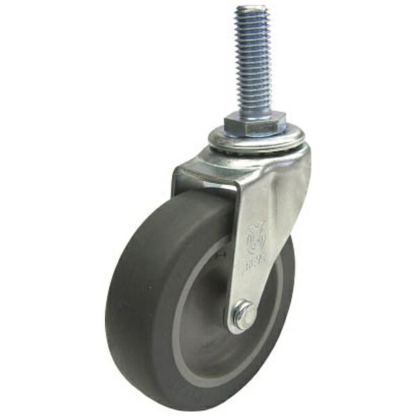 ユーエイキャスター｜YUEI CASTER ねじ込みキャスター自在車　50径エラストマー車輪　LT50ELM1235