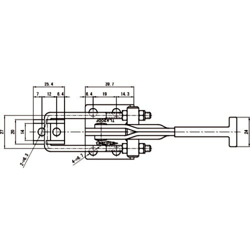 スーパーツール｜SUPER TOOL 引き止め専用型トグルクランプ　TLA200F