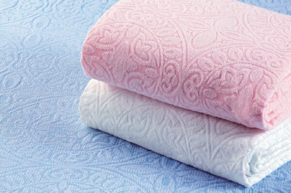 野村タオル｜NOMURA TOWEL ジャカード織タオルシーツ ホワイト [シングルサイズ]
