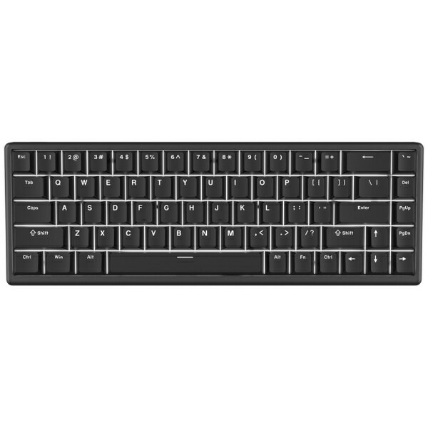 Arbiter Studio｜アービタースタジオ ゲーミングキーボード(ラピッドトリガー対応) TENKO Polar 65 +(英語配列) Just Black as-polar-65-plus-just-black-fpgm [有線 /USB]